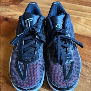 Nike Jordan Tatum 1 Old School Kids Basketball Sneakers - Black and Red